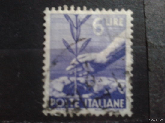 Италия 1947 Стандарт, Демократия 6 лир