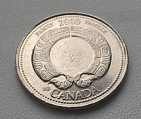 Канада 25 центов, 2000 Семья 2-2-2