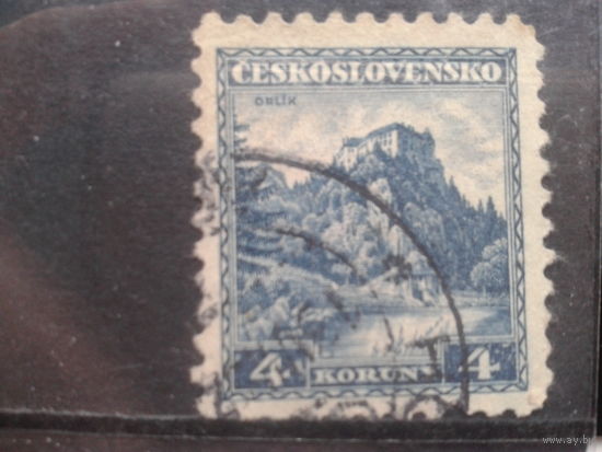 Чехословакия 1932 Стандарт ландшафт 4 кроны