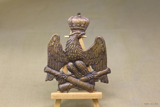 Киверная бляха армии НАПОЛЕОНА, линейный полк. ВОЙНА 1812 год. Распродажа коллекции вещей. С РУБЛЯ! АУКЦИОН!