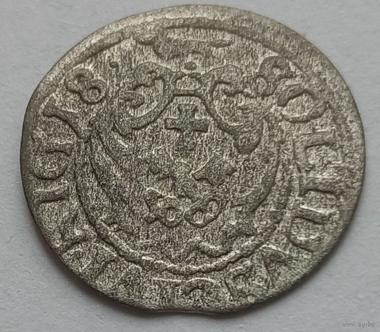 Рыжскi Кiрмаш! Солид 1618, Рига, Сигизмунд III.