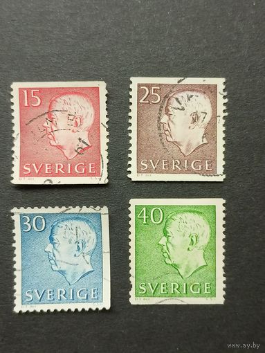 Швеция 1961. Король Швеции Густав VI Адольф