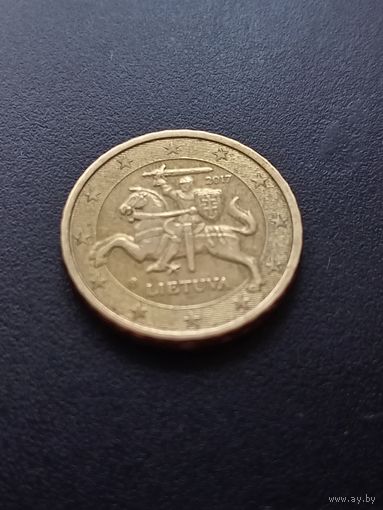 Литва 10 евроцентов 2017 г.