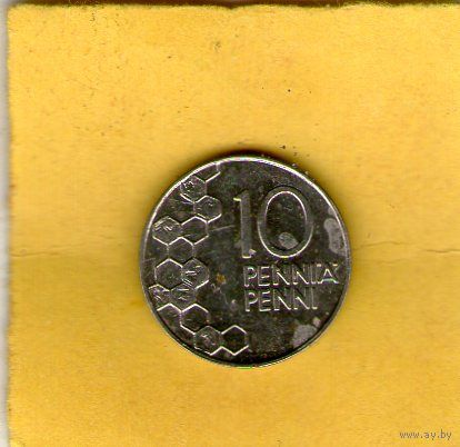 Финляндия 10 пенни 1990г.