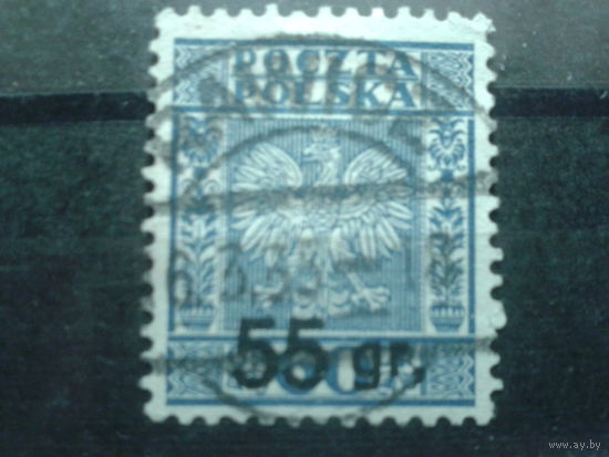 Польша 1934 Стандарт, герб Надпечатка