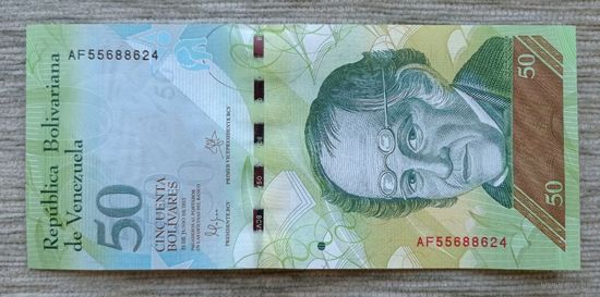 Werty71 Венесуэла 50 боливаров 2015 UNC банкнота