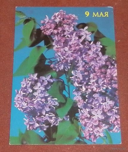 Открытка "1 мая" 1990г. чистая