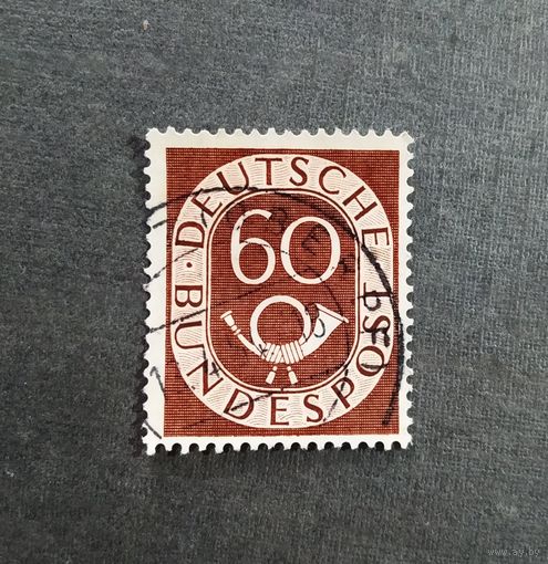 Марка Германия 1951 год Стандартный выпуск