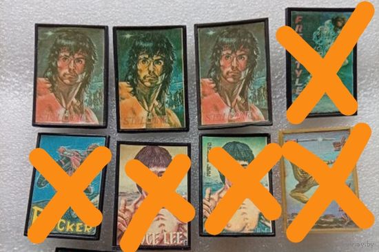 Герои кинофильмов. Сильвестр Сталлоне. Рембо. Цена указывается за один значок. #-V-01