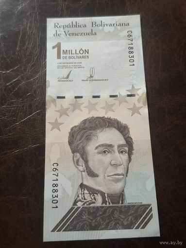 Венесуэла 1000000 боливаров образца 2020 года AUNC pw114(1-2)
