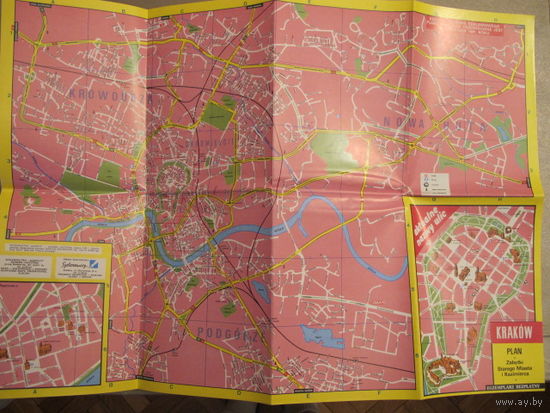 План Кракова (40х30 см)