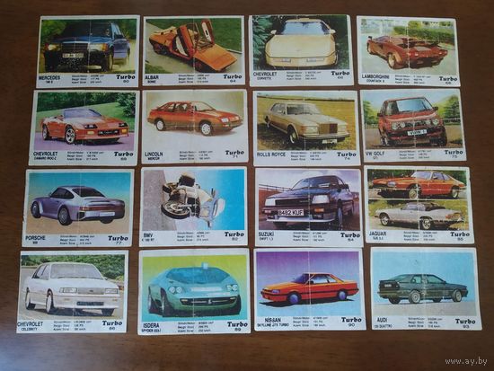 Вкладыши Турбо TURBO 2 серия (номера 51-120) Цена за лот 32 шт