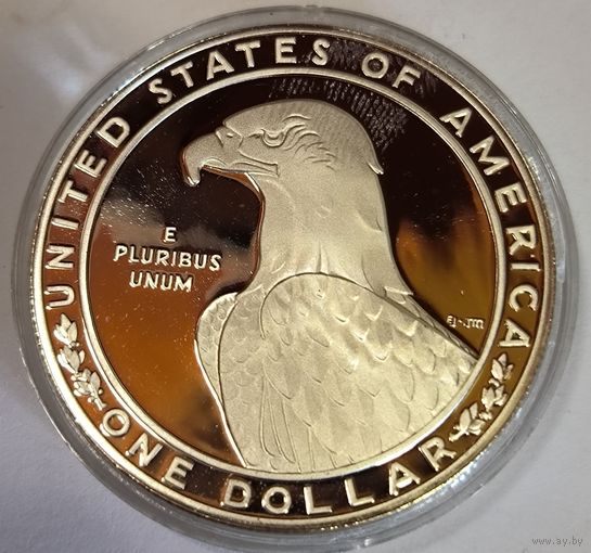 1 доллар 1983 США крупное серебро! Идеал! Нечастая! Глубокое зеркало!