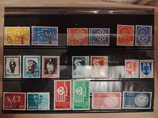 Лот гашенных полных мини серий Европы