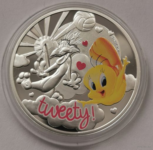 28. 1 доллар 2013 г. Tweety. Твитти. Мультфильм.Ниуэ