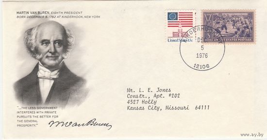КПД США /Президент MARTIN VAN BUREN/6 1976 г