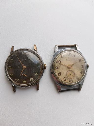 Часы СССР ПОБЕДА ЗИМ старые 2 штуки с 1 рубля