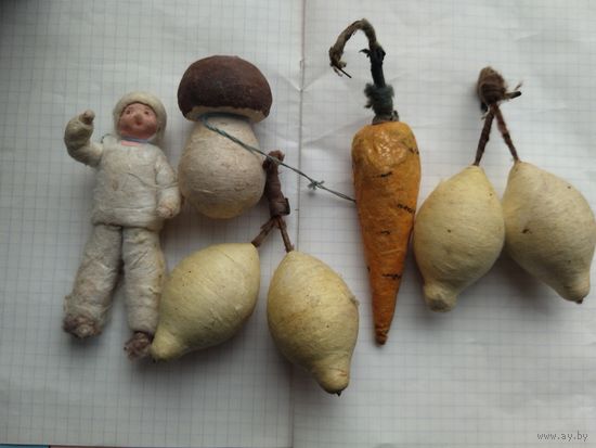 Елочные игрушки папье Маше . Аукцион!