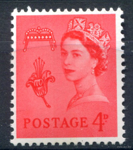 Великобритания, Гернси - 1969г. - королева Елизавета II, стандартный выпуск - 1 марка - полная серия, MNH [Mi 7]. #3-GB-Z-1-17