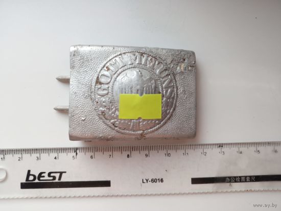 Немецкая пряга пряжка бляха ремня Вермахта времен Третьего рейха Gott mit uns (С нами Бог)