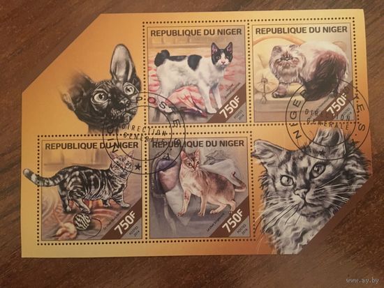 Нигер 2014. Коты (блок)