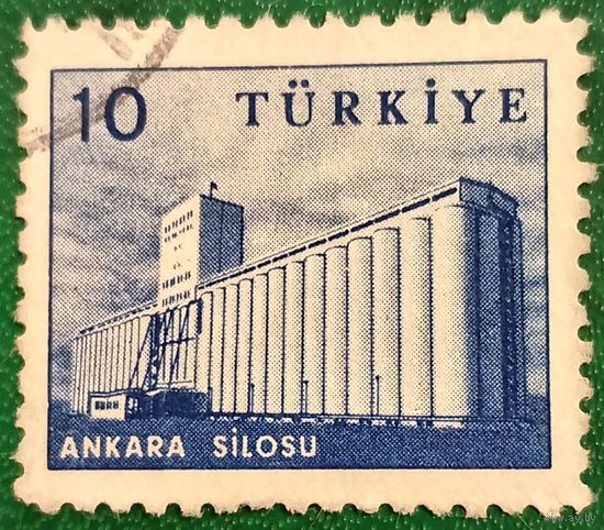 Турция 1960. Промышленность. Элеватор зерно хранилище в Анкаре
