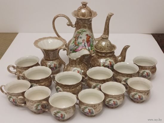 Чайно-кофейный сервиз Малонна,  на 12 персон  из  16 приборов.