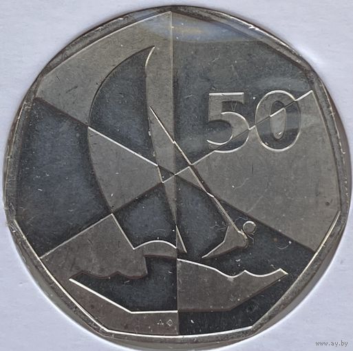 Гибралтар 50 пенсов 2019 г. Островные игры. В холдере