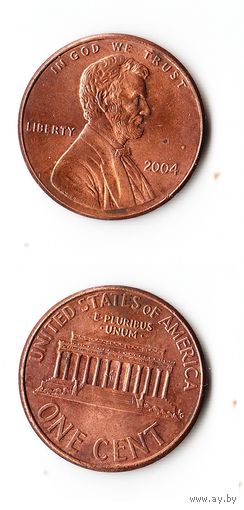 1 цент США 2004 года