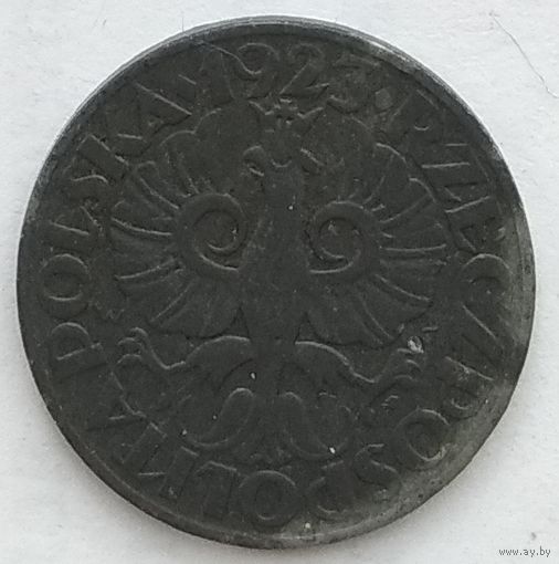 Польша 20 грошей 1923 г. Цинк. Немецкая оккупация