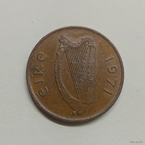 Ирландия 1 пенс  1971 год .