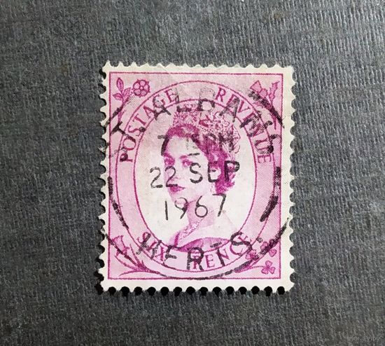 Марка Великобритания 1960-1967 год Королева Елизавета II