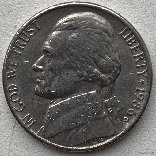 США 5 центов 1986 г. Р