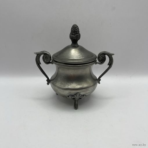 Сахарница оловянная. Италия. Арт 3022