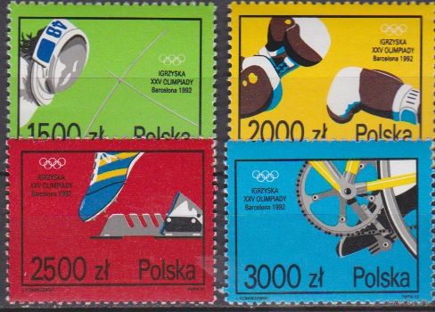 Спорт Олимпиада ОИ-92 Барселона 1992 1Р Польша 287 **