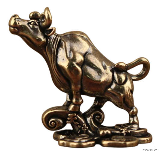 Статуэтка миниатюра Бык Бронза