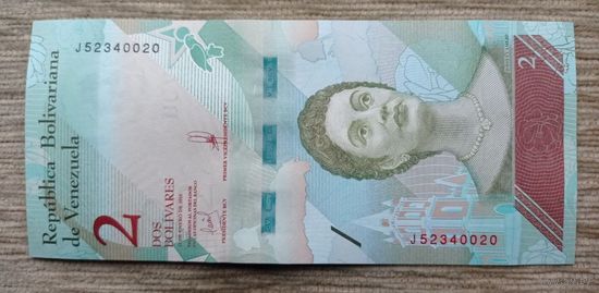 Werty71 Венесуэла 2 боливара 2018 UNC банкнота
