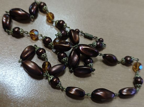 Бусы Чехия, СССР. 50+см