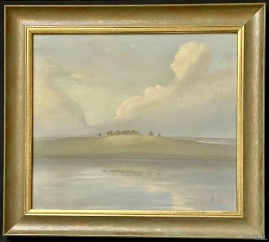 Батальонок Е.Е. 1946 г.р. "Прадвячэрнiя аблокi" (бел.), 1990 год; 29/35 см.