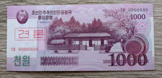 Werty71 КНДР Северная Корея 1000 вон 2008 UNC банкнота