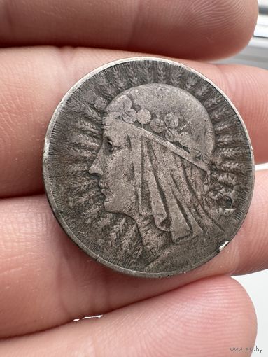 5 злотых 1933г. Серебро. "Ядвига"