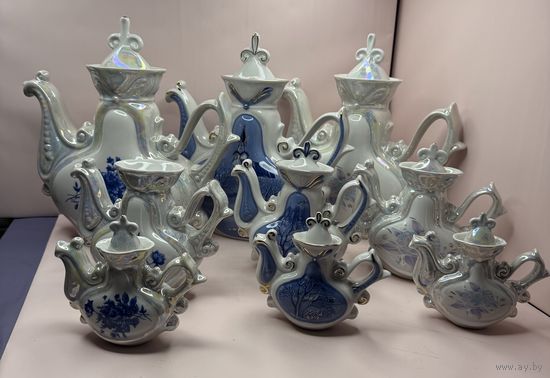 Коллекция чайников МФЗ 9 штук