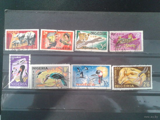 Нигерия, 1965/1972. Фауна Mi-9,10 евро гаш.