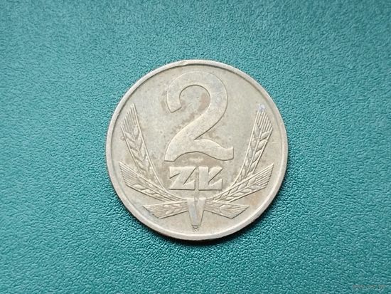 2 злотых Польша.