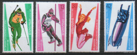 БЛ. М. 3617/20+Блок 175. 1988. Олимпийские игры в Калгари. ЧиСт.