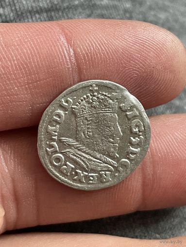 3 гроша 1596 Люблин! В качестве!