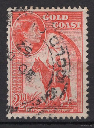 Золотой берег / Gold Coast 1952  Воин, Mi 142, гашеная
