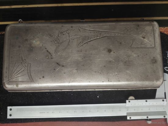 Сумка клатч серебро