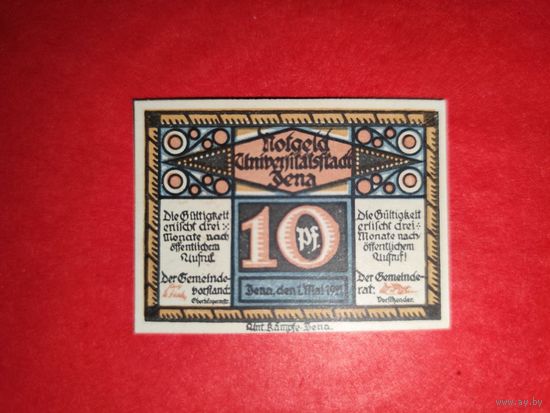Нотгельд Германия 10 пфеннингов 1921