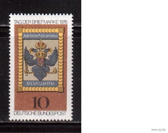 Германия(ФРГ)-1976,(Мих.903), *(след от накл.), День марки, Герб